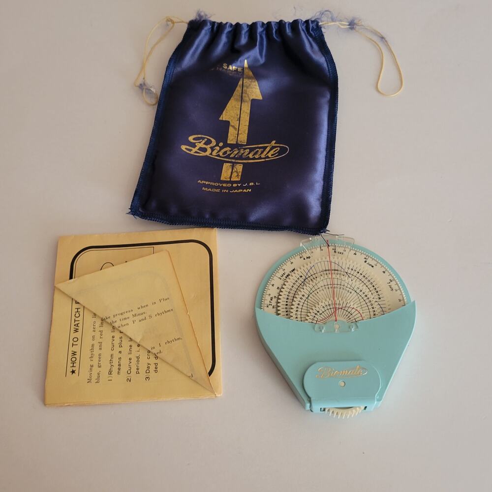 Vintage BioMate Bio Rhythm Calendar 1960s Astrological Chart Tool Device